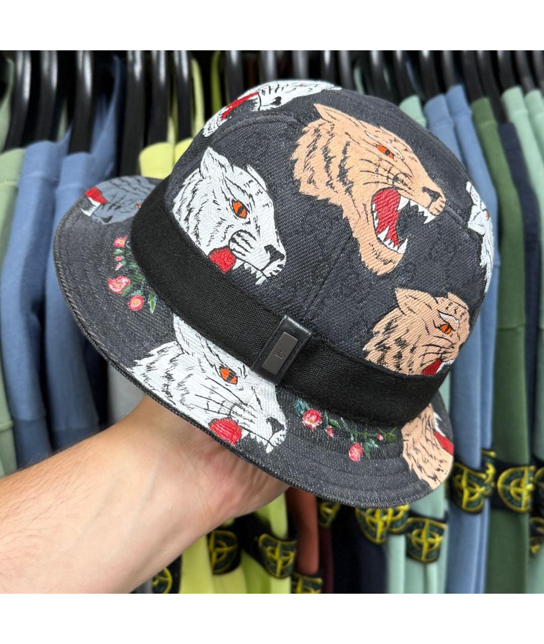 GUCCI Черная шляпа, фото 7