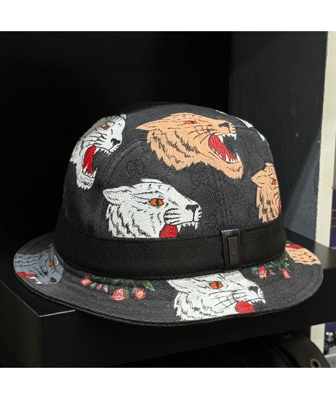 GUCCI Черная шляпа, фото 2