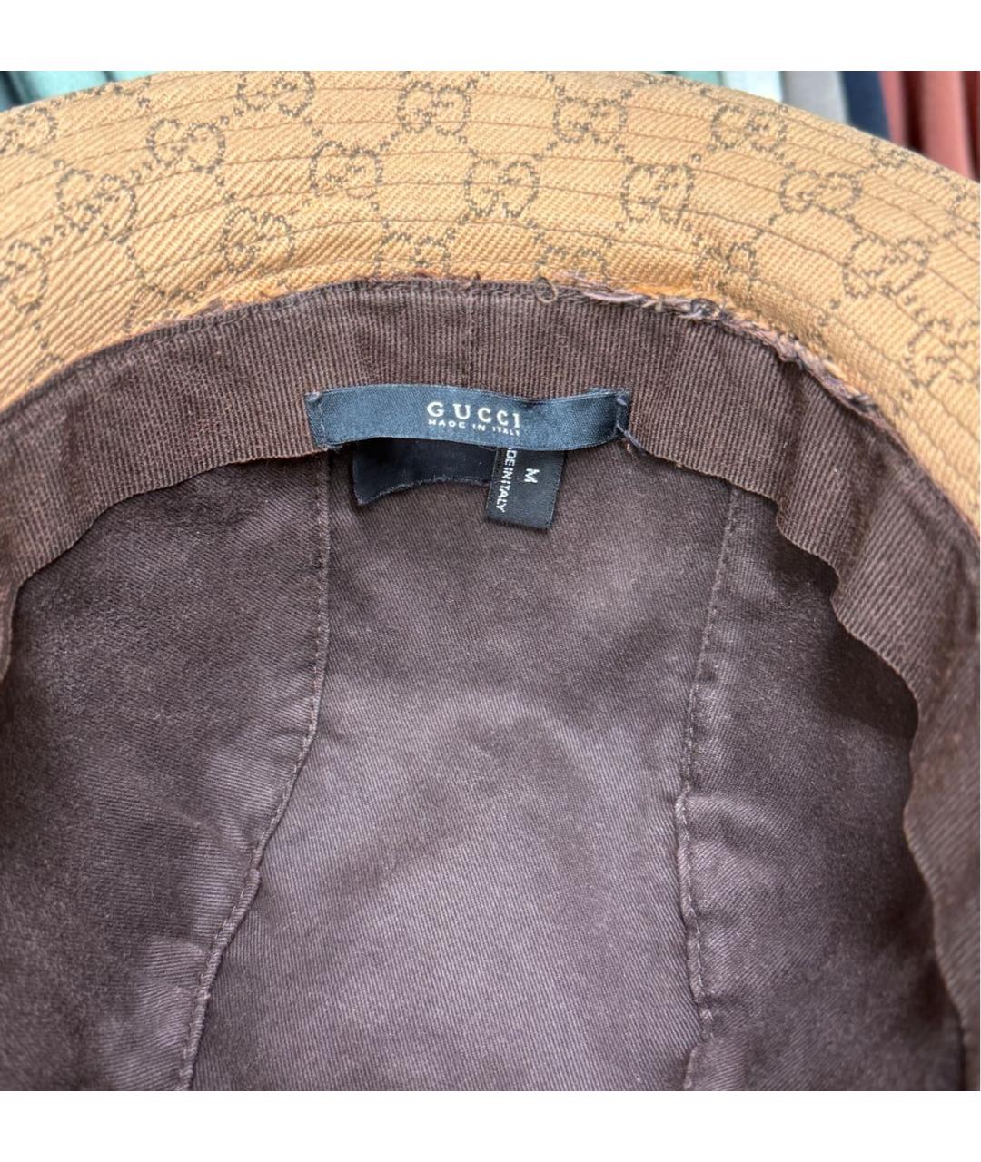 GUCCI Бежевая шляпа, фото 8