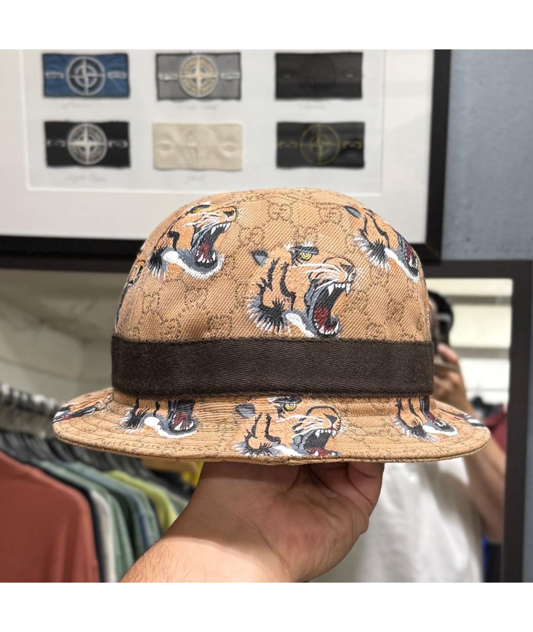 GUCCI Бежевая шляпа, фото 6