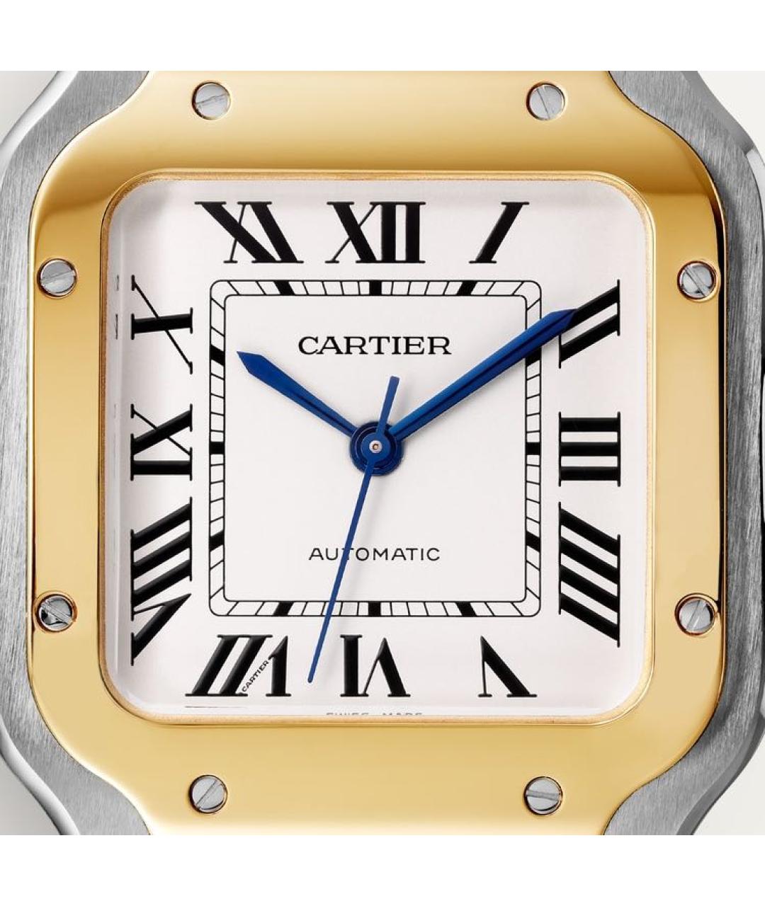 CARTIER Белые часы из желтого золота, фото 7