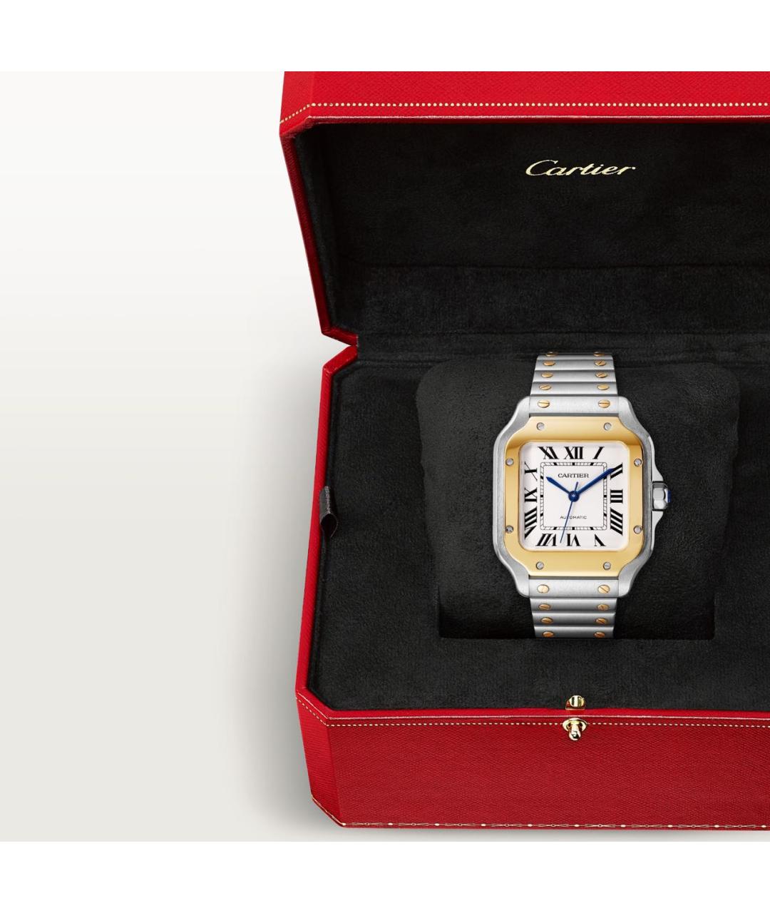 CARTIER Белые часы из желтого золота, фото 2