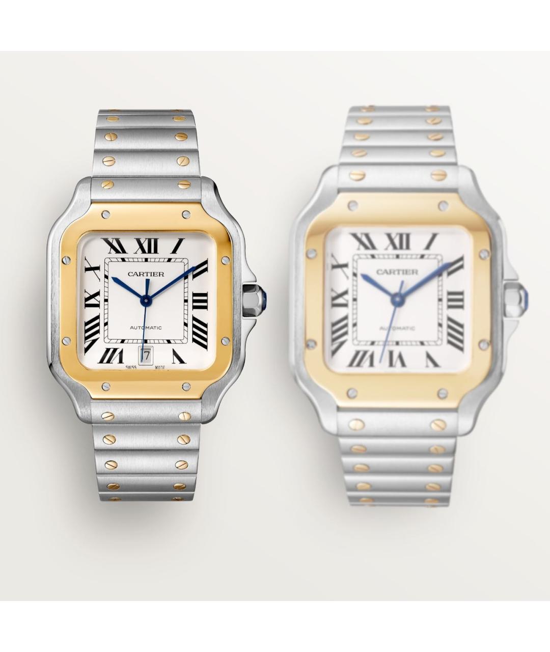 CARTIER Белые часы из желтого золота, фото 8