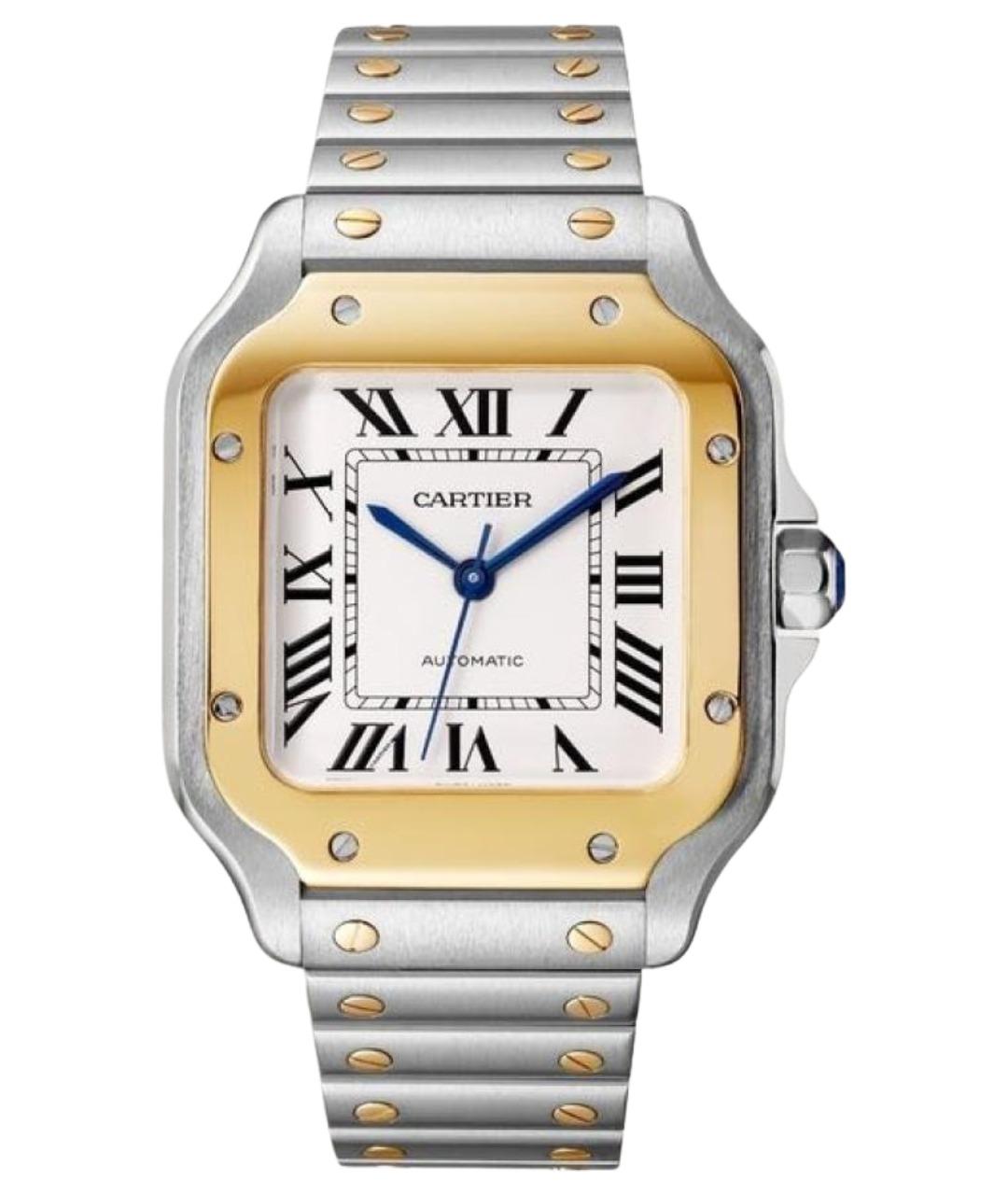 CARTIER Белые часы из желтого золота, фото 1