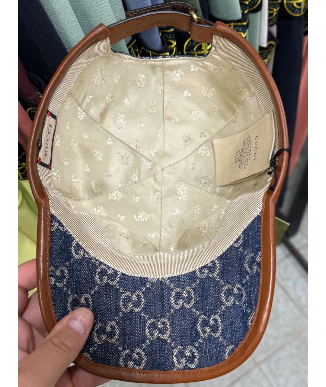 GUCCI Темно-синяя кепка/бейсболка, фото 4