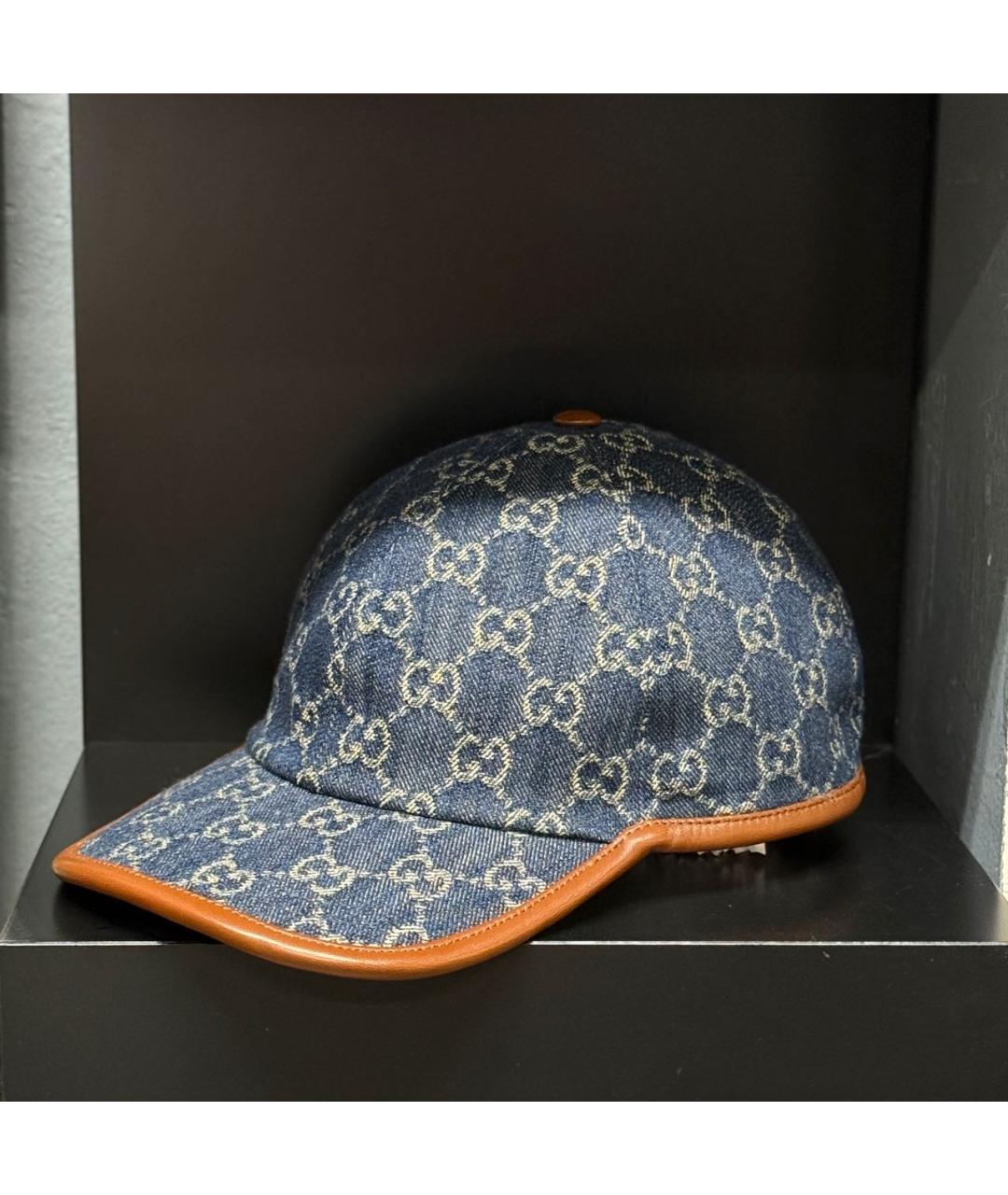 GUCCI Темно-синяя кепка/бейсболка, фото 2