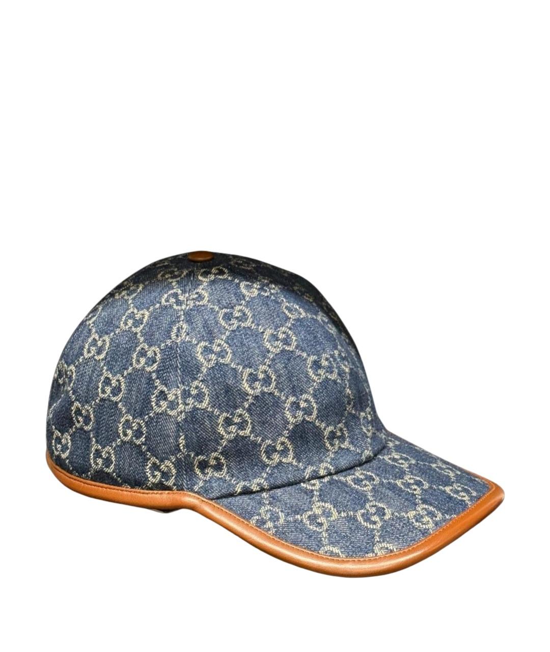 GUCCI Темно-синяя кепка/бейсболка, фото 1
