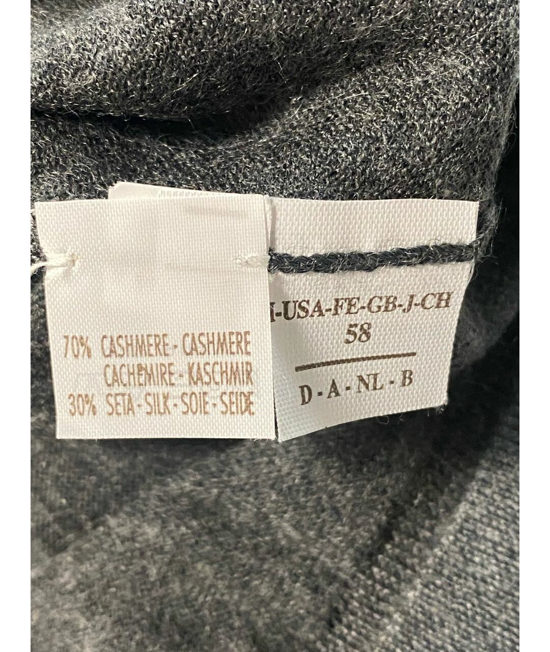 BRUNELLO CUCINELLI Серый джемпер / свитер, фото 4