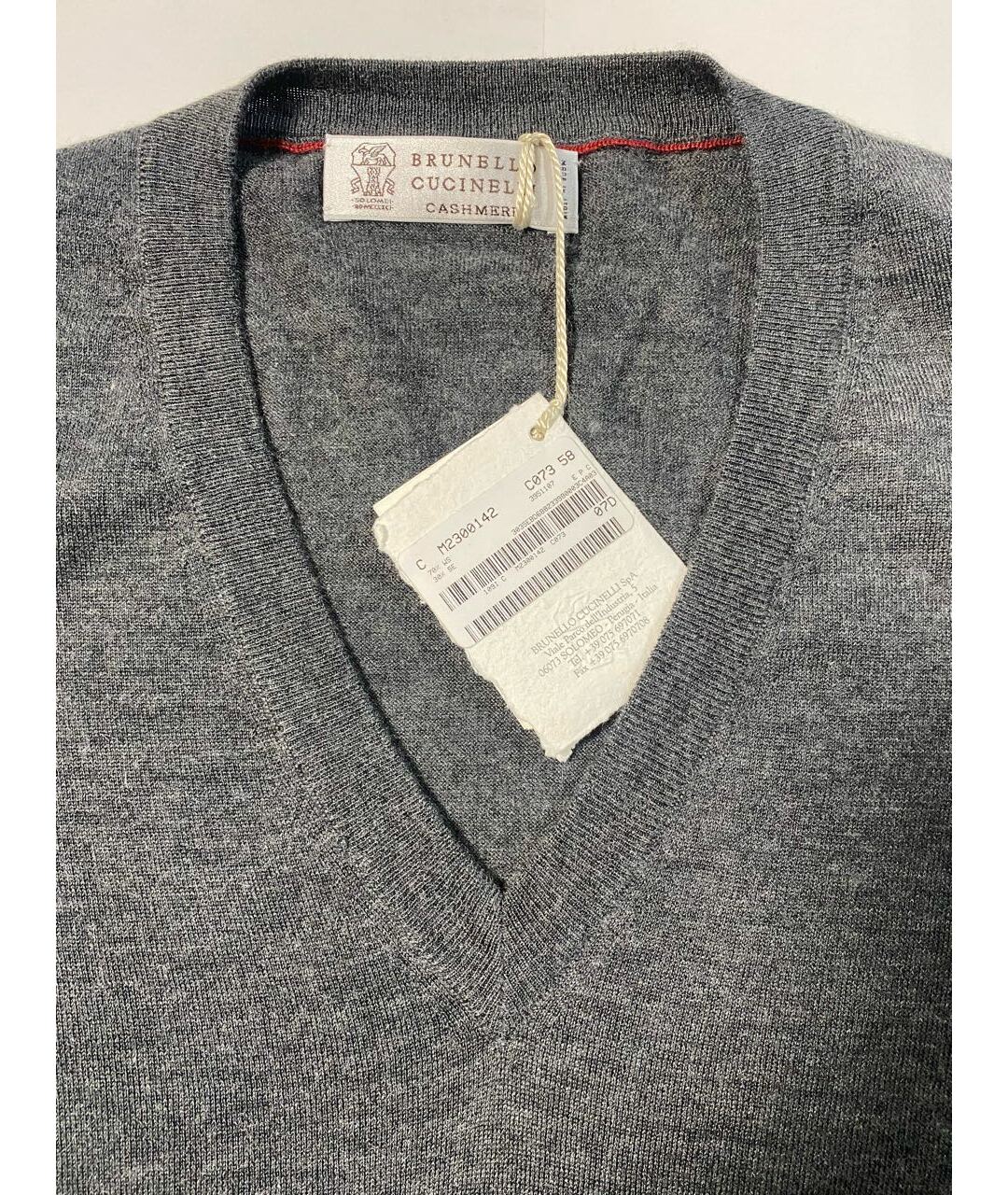 BRUNELLO CUCINELLI Серый джемпер / свитер, фото 3