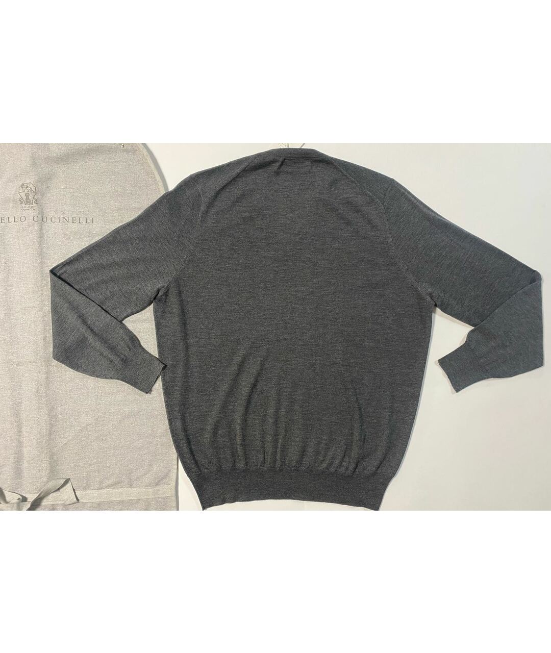 BRUNELLO CUCINELLI Серый джемпер / свитер, фото 2