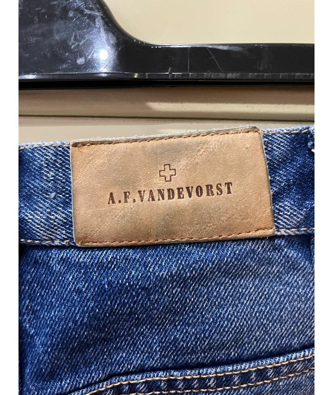 A.F.VANDEVORST Синие хлопковые джинсы слим, фото 3