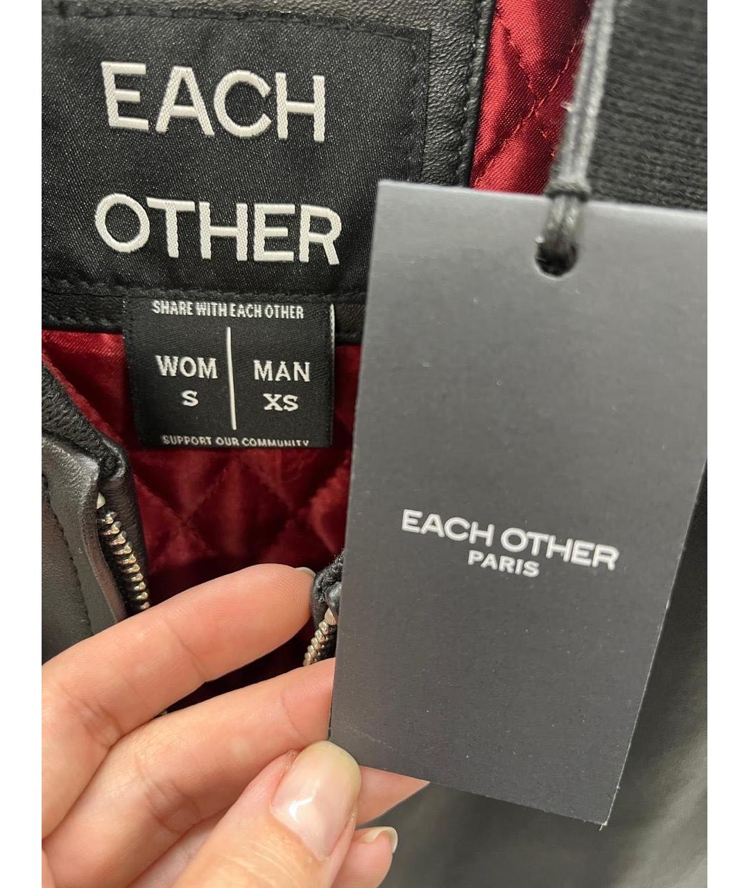 EACH X OTHER Черная кожаная куртка, фото 6