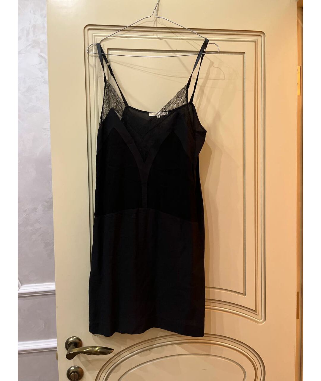 MAJE Черное вискозное коктейльное платье, фото 7