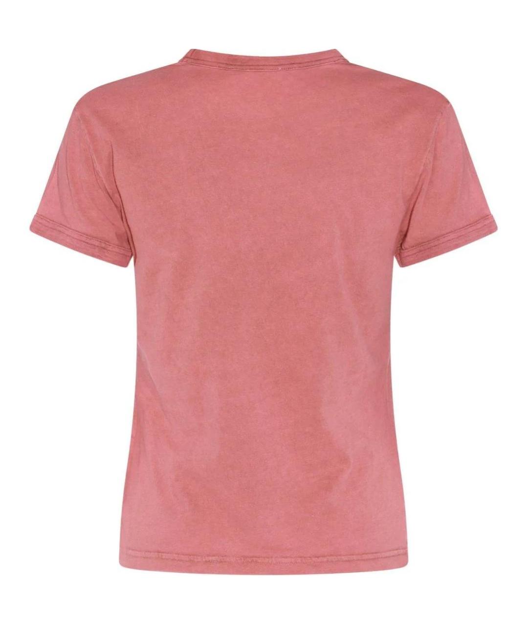 ACNE STUDIOS Красная хлопковая футболка, фото 2