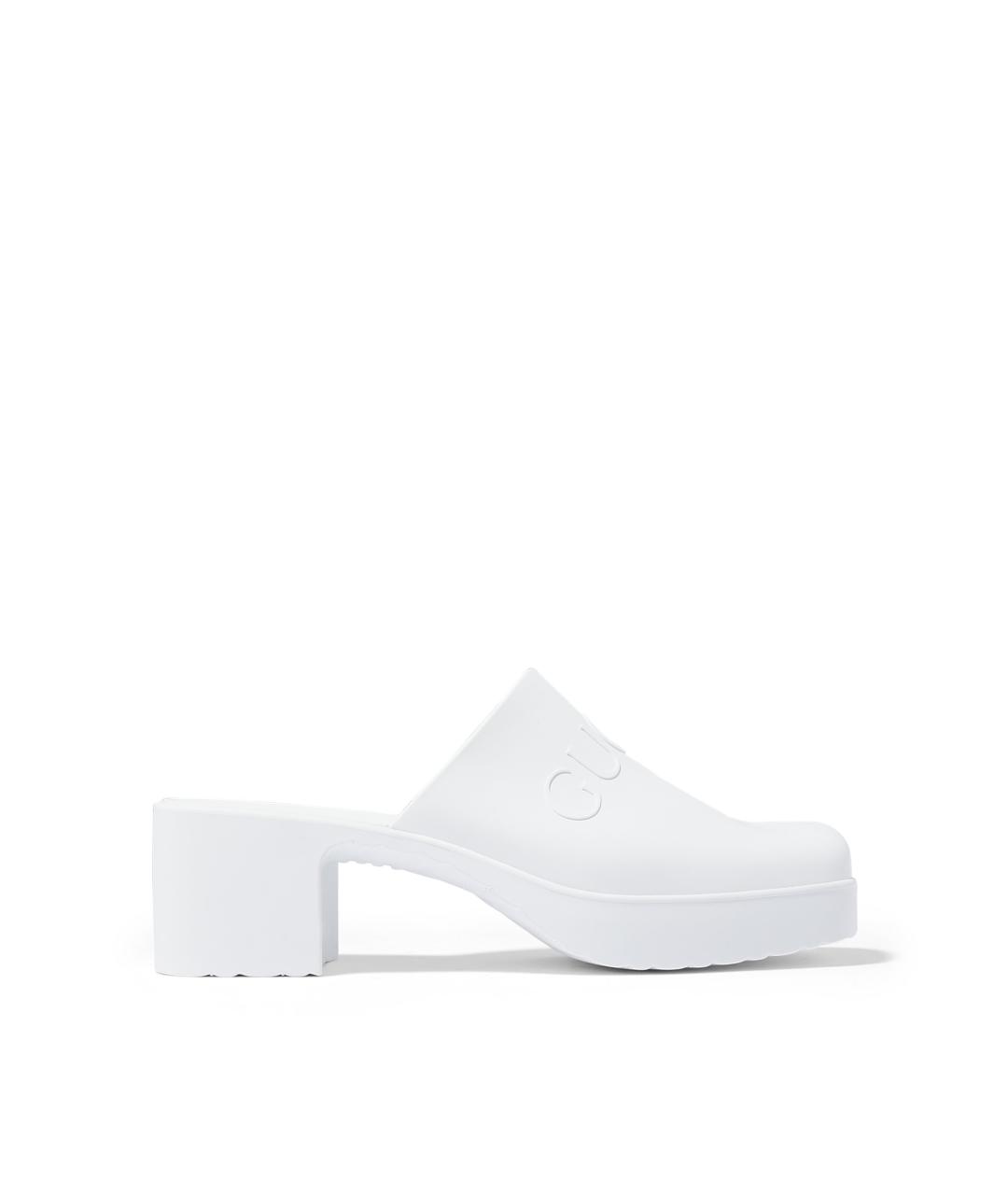 GUCCI Белые мюли, фото 4