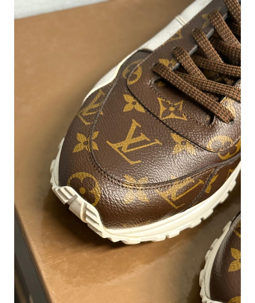 LOUIS VUITTON Коричневые низкие кроссовки / кеды, фото 5