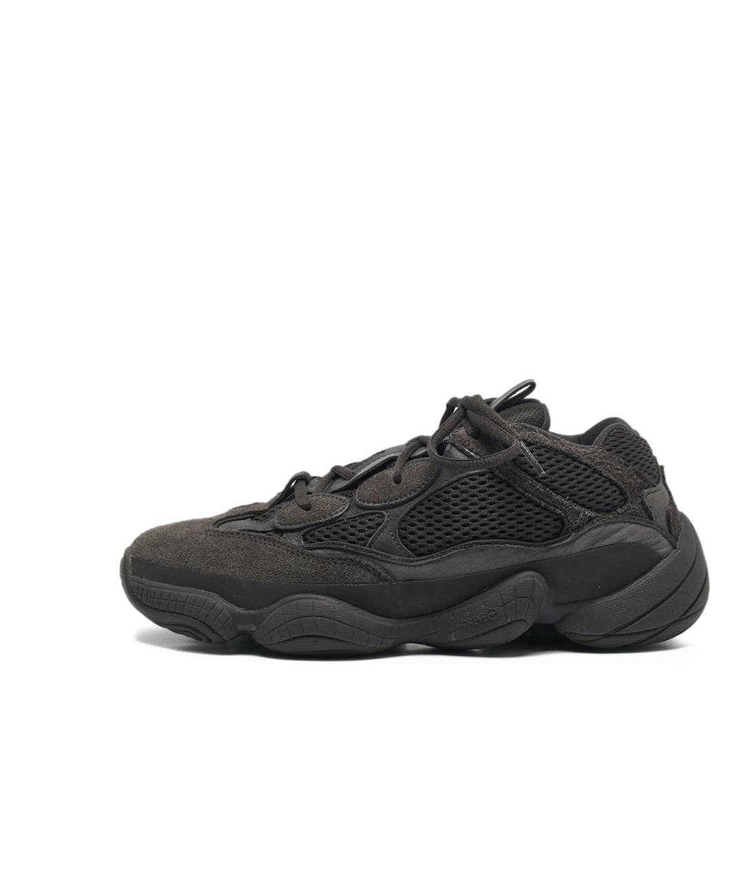 ADIDAS YEEZY Антрацитовые замшевые низкие кроссовки / кеды, фото 10