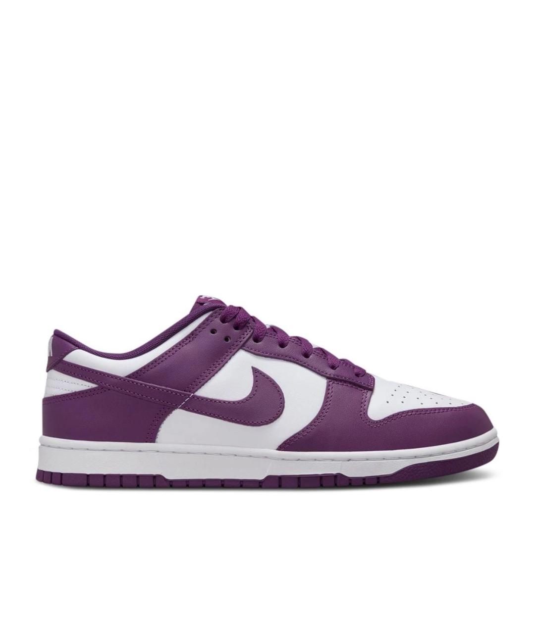 NIKE Фиолетовые кожаные низкие кроссовки / кеды, фото 5