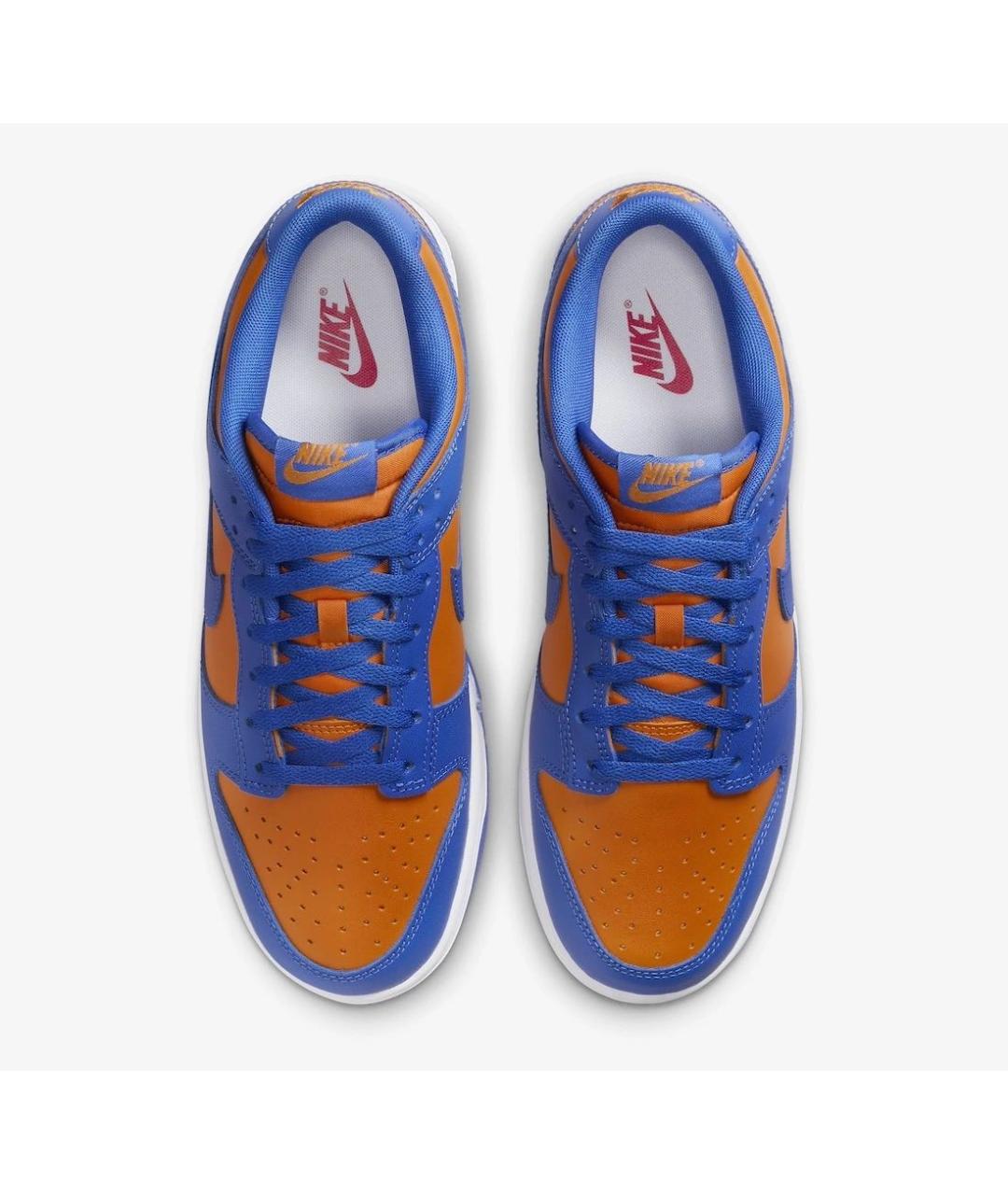 NIKE Синие кожаные низкие кроссовки / кеды, фото 3