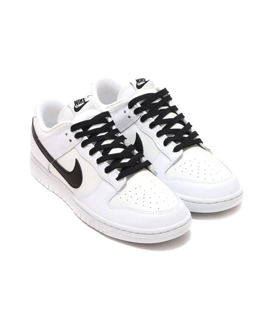 NIKE Белые кожаные низкие кроссовки / кеды, фото 2