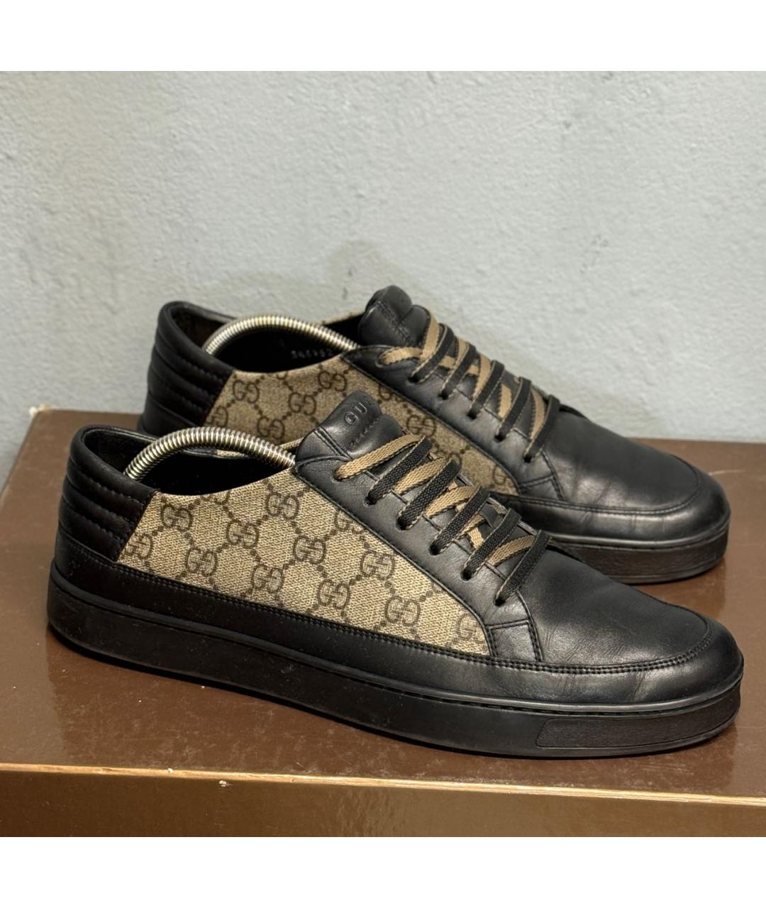 GUCCI Коричневые низкие кроссовки / кеды, фото 2