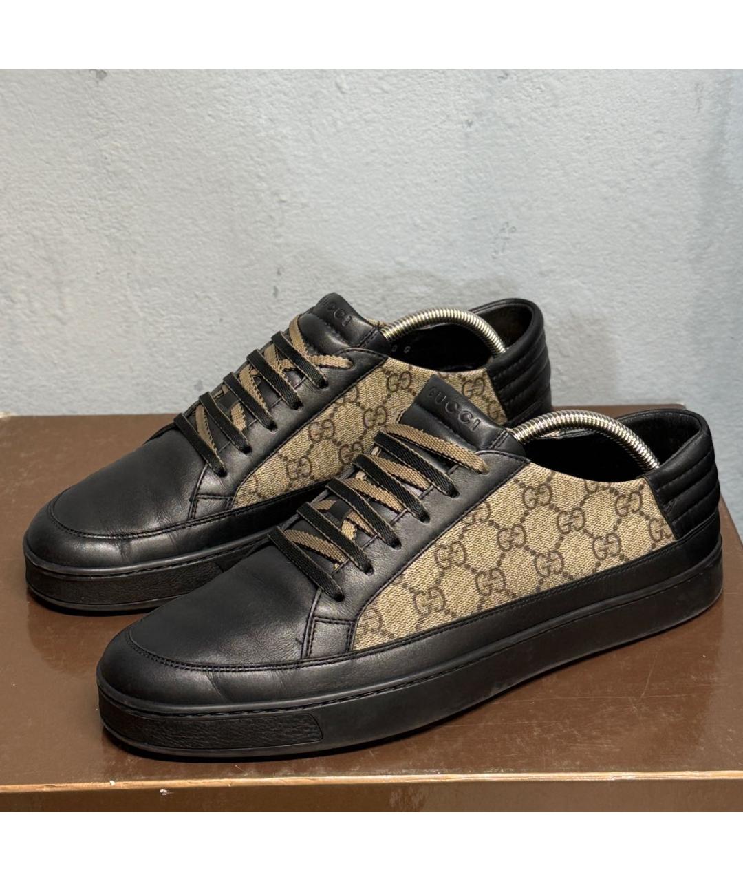 GUCCI Коричневые низкие кроссовки / кеды, фото 9