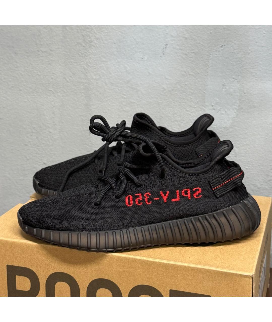 ADIDAS YEEZY Черные низкие кроссовки / кеды, фото 8