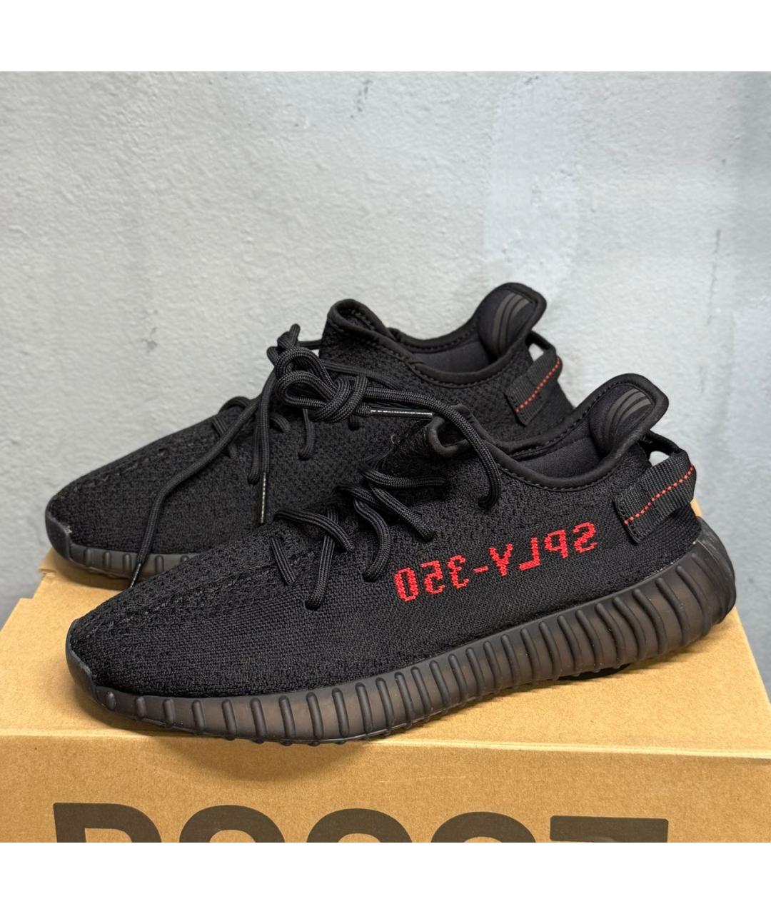 ADIDAS YEEZY Черные низкие кроссовки / кеды, фото 7