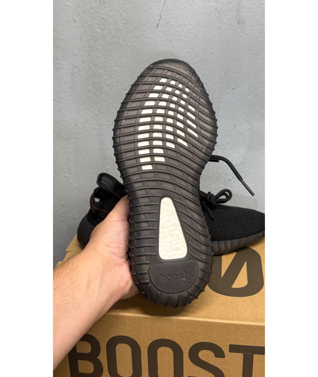 ADIDAS YEEZY Черные низкие кроссовки / кеды, фото 2