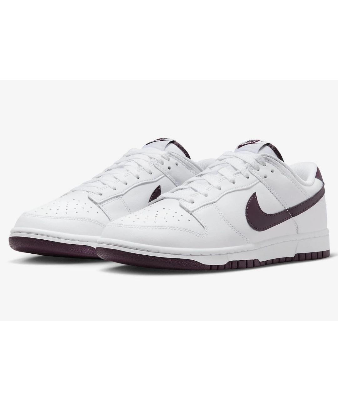 NIKE Белые кожаные низкие кроссовки / кеды, фото 2
