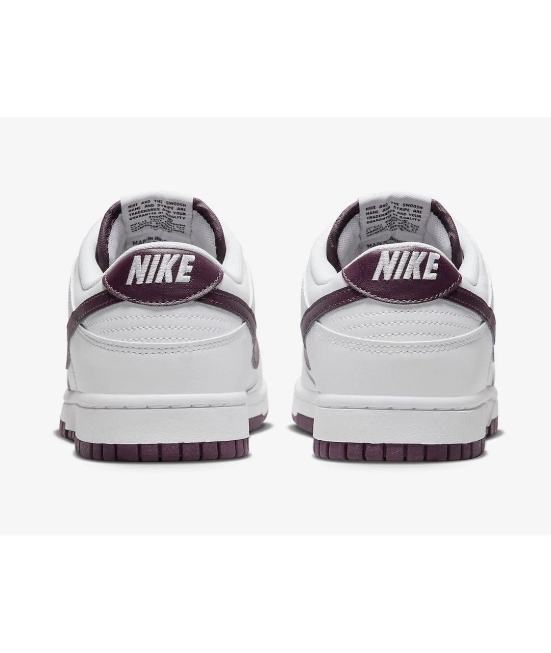 NIKE Белые кожаные низкие кроссовки / кеды, фото 4