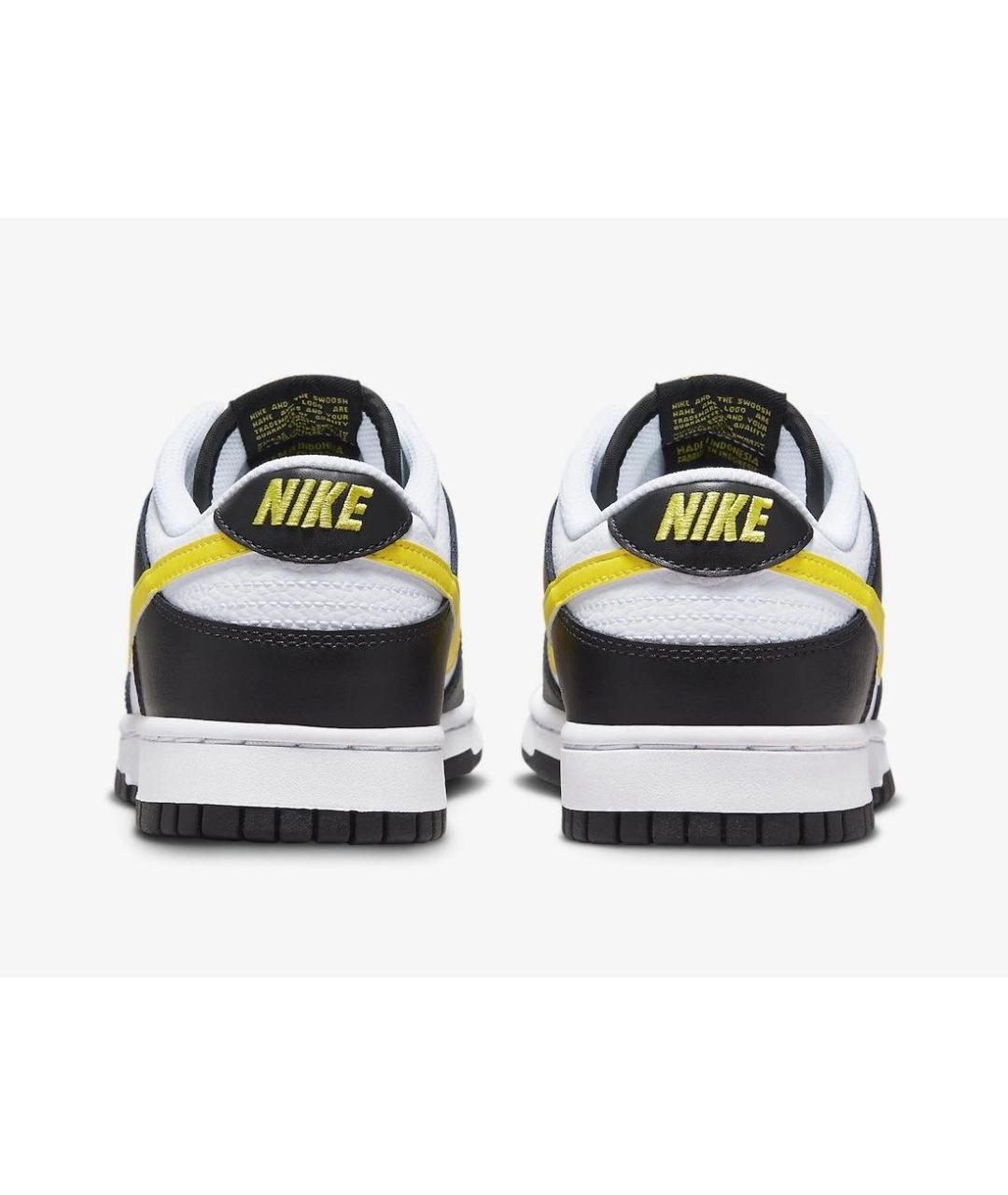 NIKE Черные кожаные низкие кроссовки / кеды, фото 4