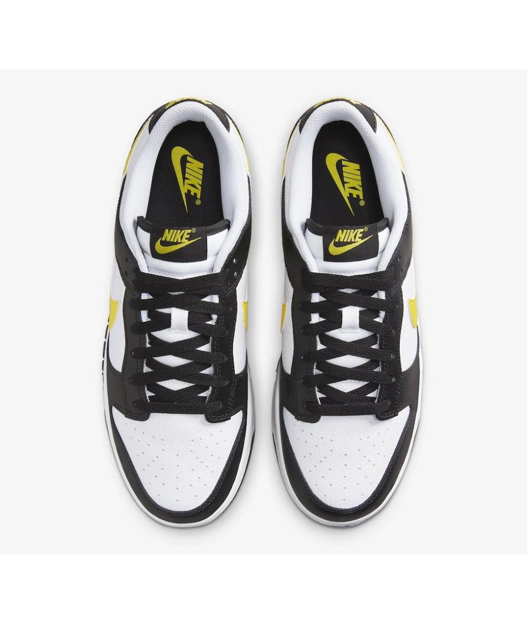 NIKE Черные кожаные низкие кроссовки / кеды, фото 3