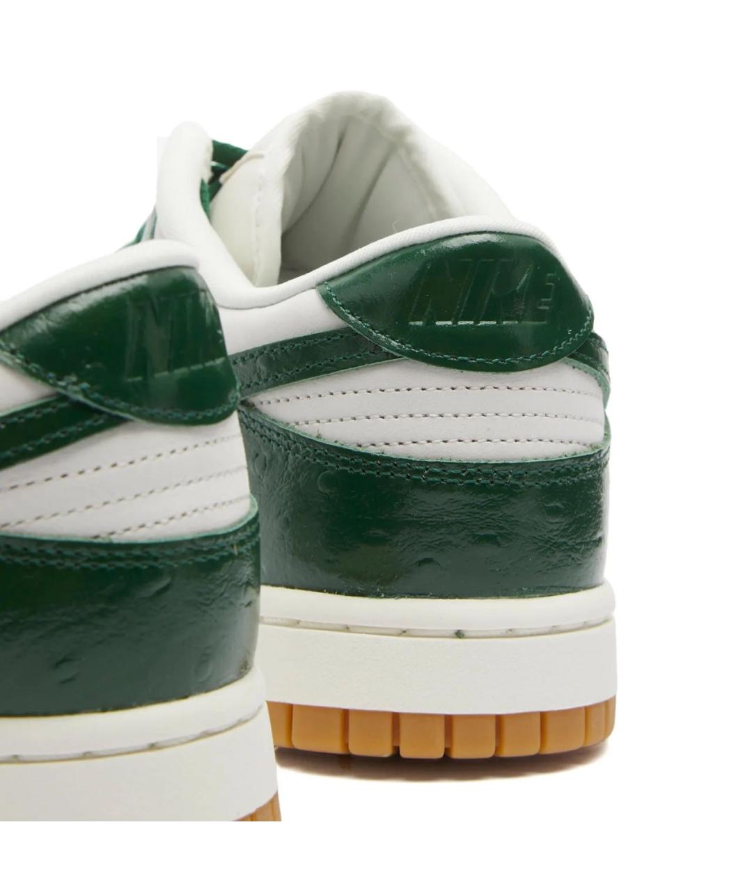 NIKE Зеленые низкие кроссовки / кеды из лакированной кожи, фото 4