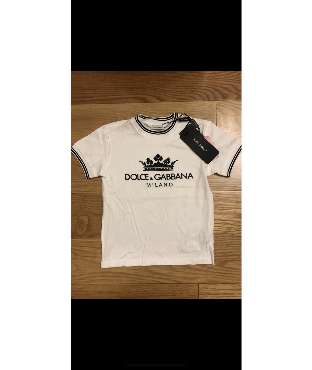 DOLCE&GABBANA Белый хлопковый футболка / топ, фото 3