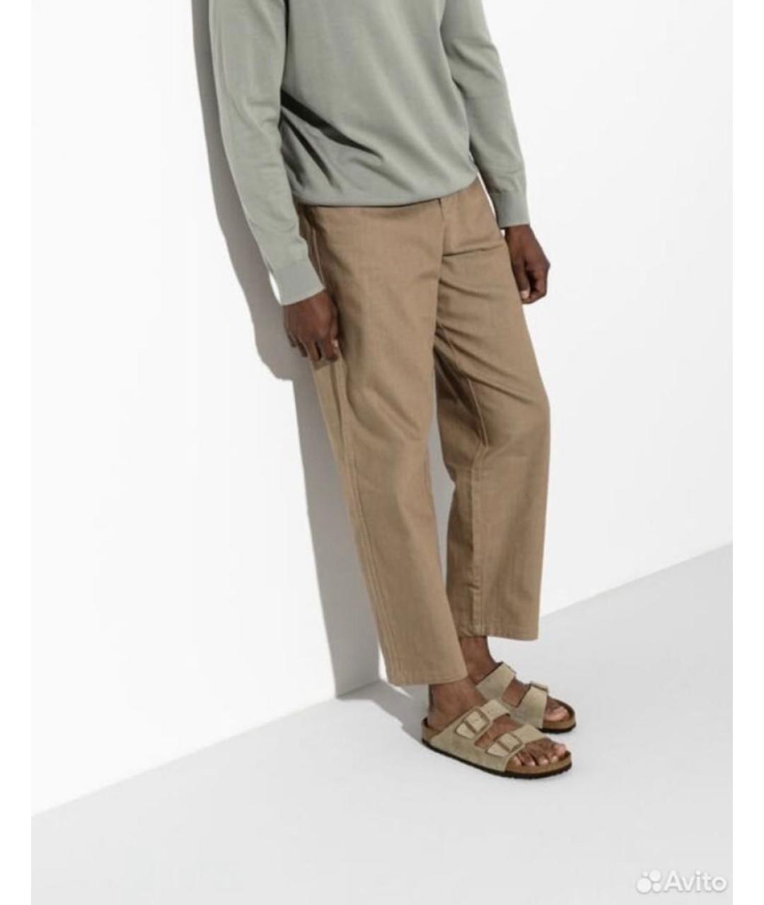 BIRKENSTOCK Бежевые замшевые сандалии, фото 6