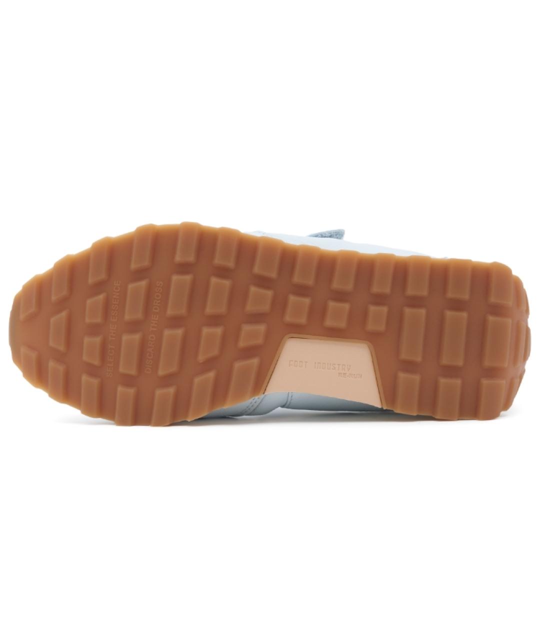 FOOT INDUSTRY Голубые кожаные балетки, фото 5