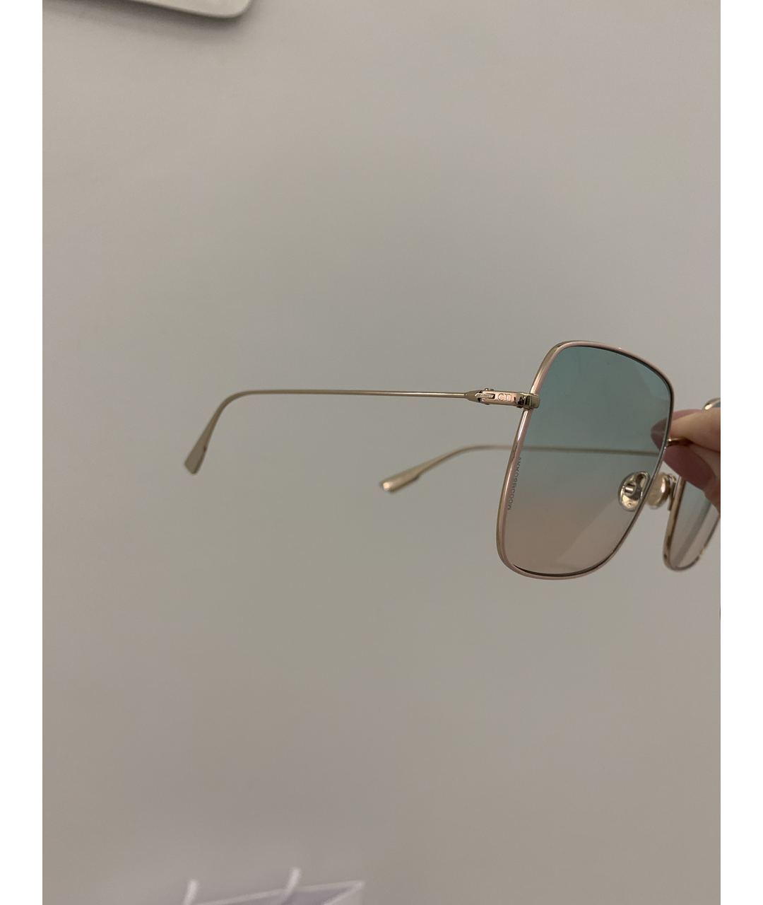 CHRISTIAN DIOR PRE-OWNED Металлические солнцезащитные очки, фото 2
