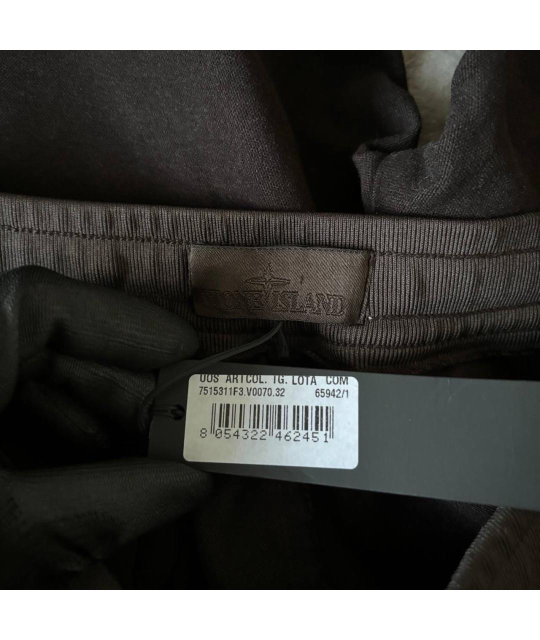 STONE ISLAND Коричневые хлопковые джинсы, фото 9