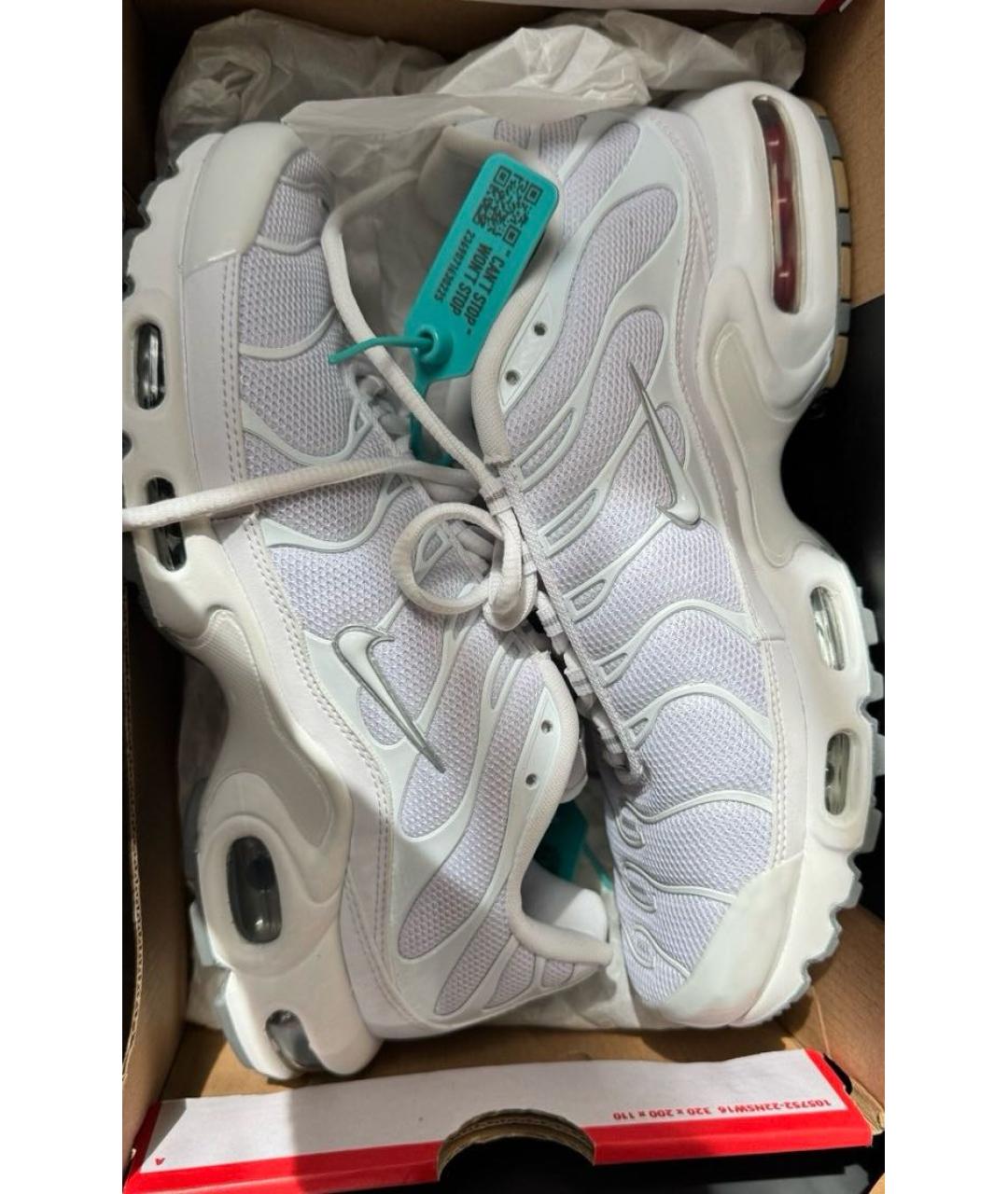 NIKE Белые синтетические низкие кроссовки / кеды, фото 5