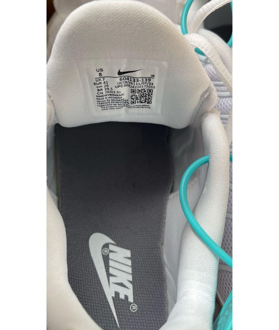 NIKE Белые синтетические низкие кроссовки / кеды, фото 6