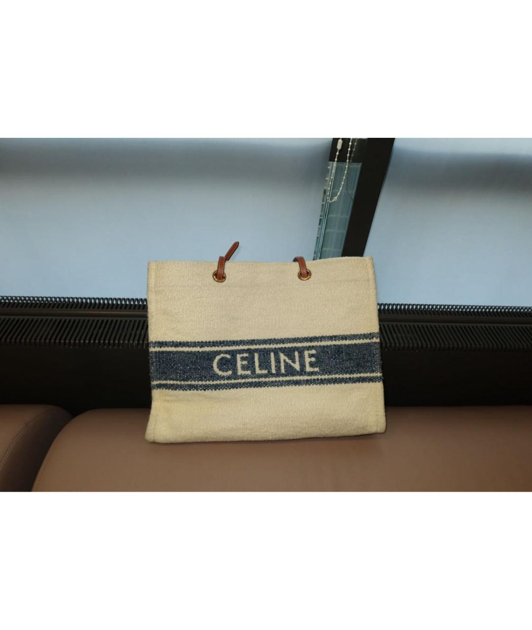 CELINE Бежевая сумка тоут, фото 6
