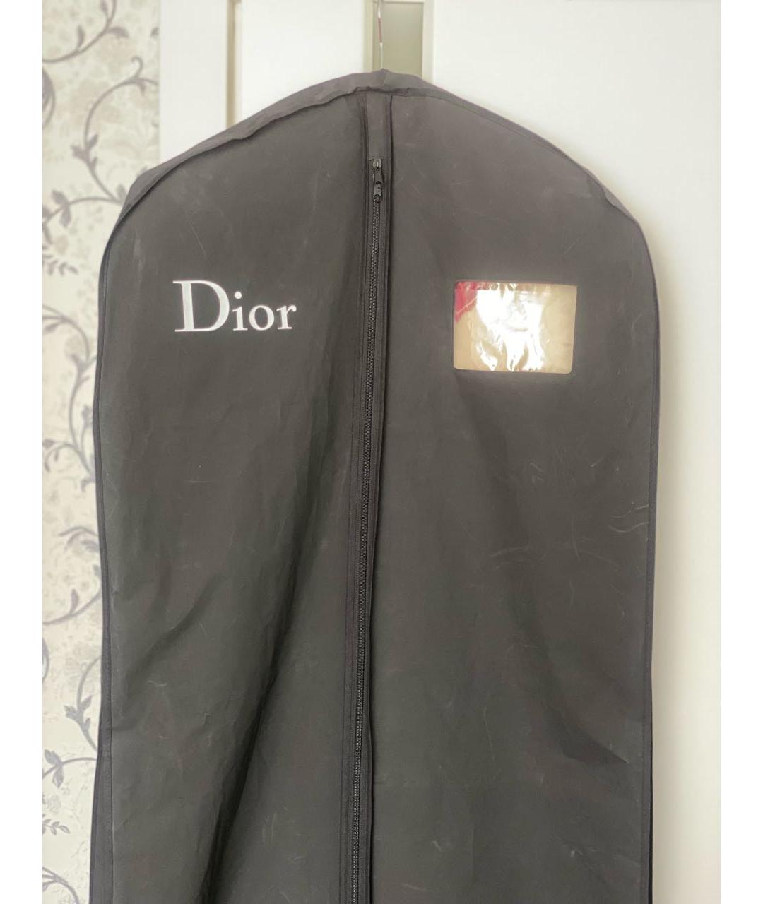 CHRISTIAN DIOR Бежевое шерстяное повседневное платье, фото 6