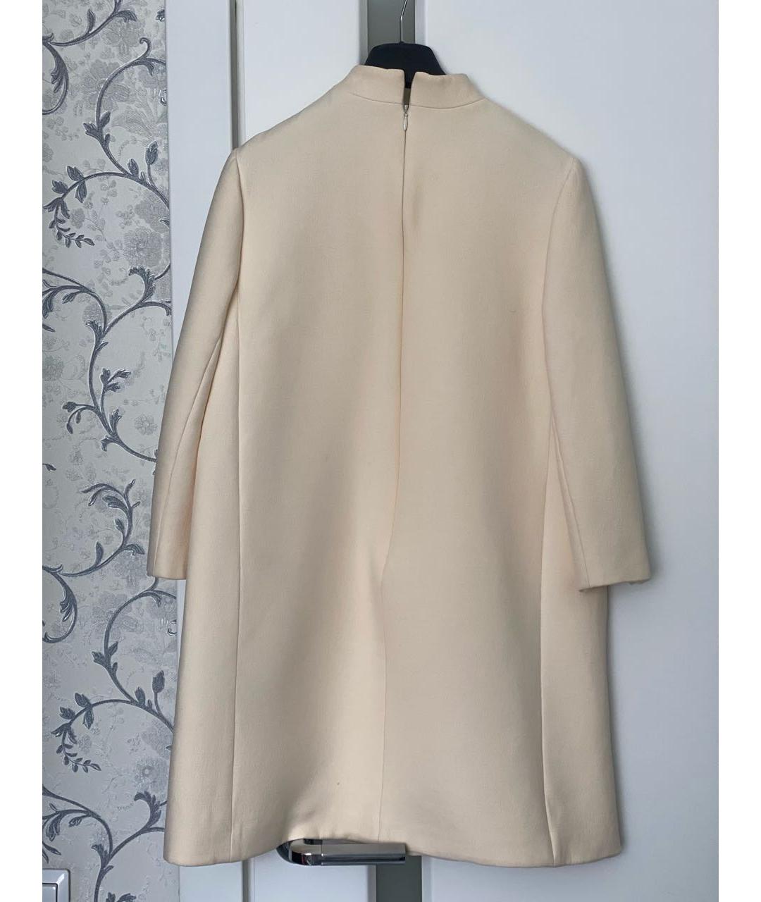 CHRISTIAN DIOR Бежевое шерстяное повседневное платье, фото 2