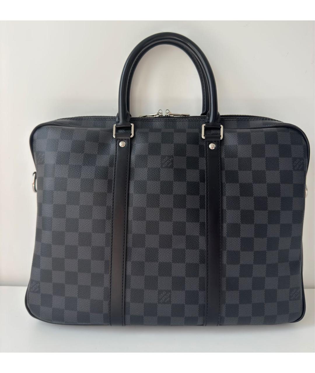 LOUIS VUITTON Черный портфель, фото 4