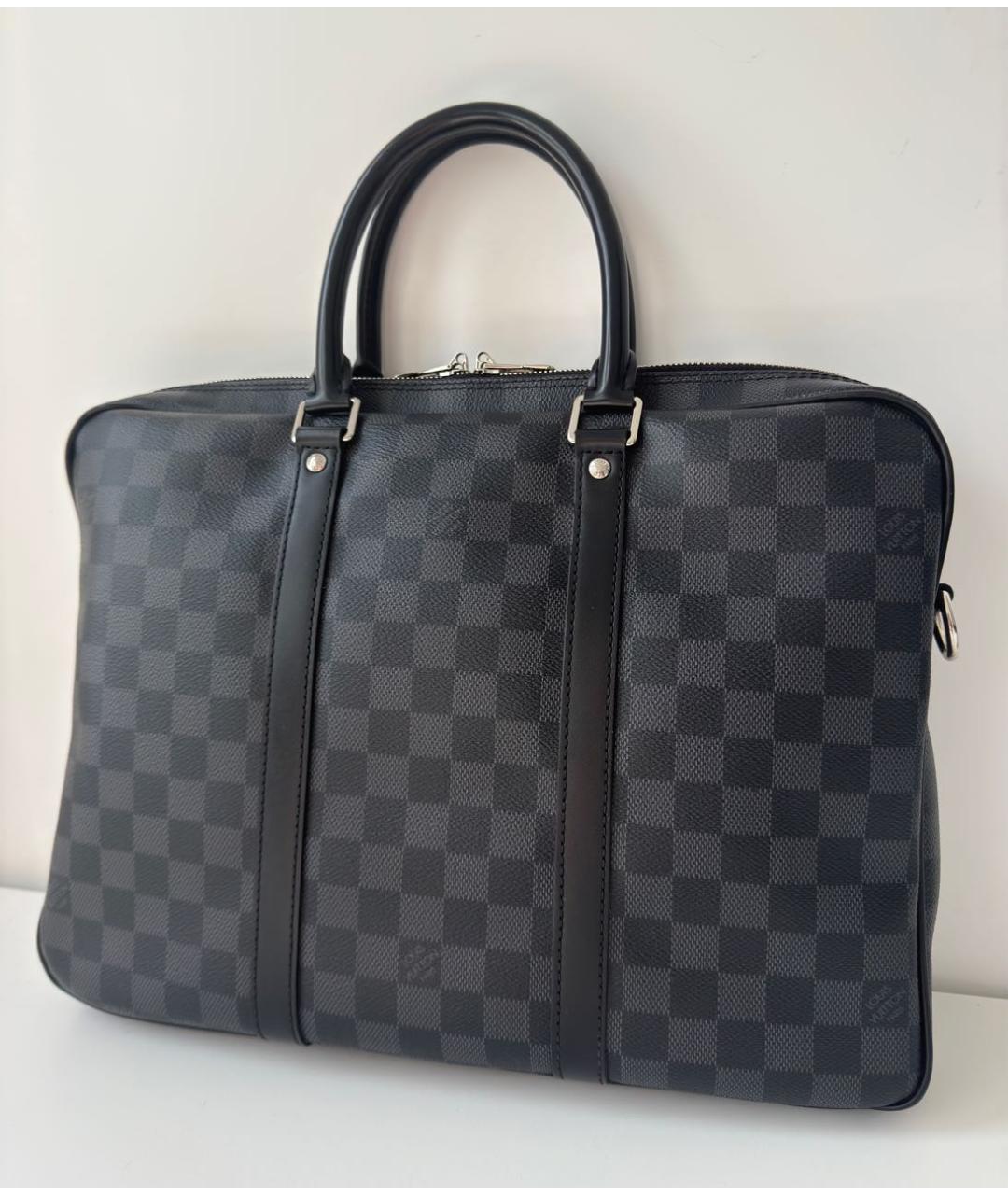LOUIS VUITTON Черный портфель, фото 5