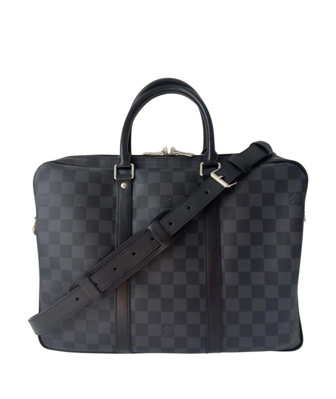 LOUIS VUITTON Черный портфель, фото 1