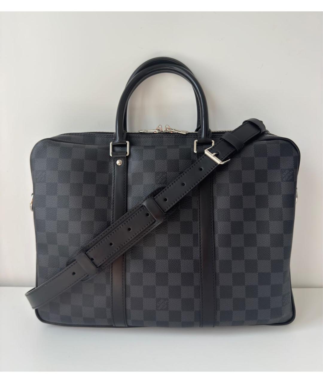 LOUIS VUITTON Черный портфель, фото 2