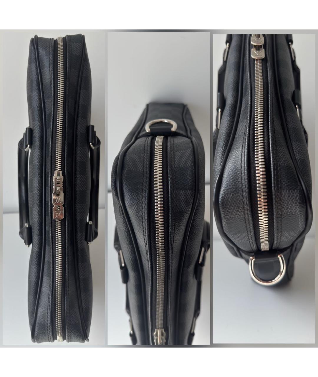LOUIS VUITTON Черный портфель, фото 8