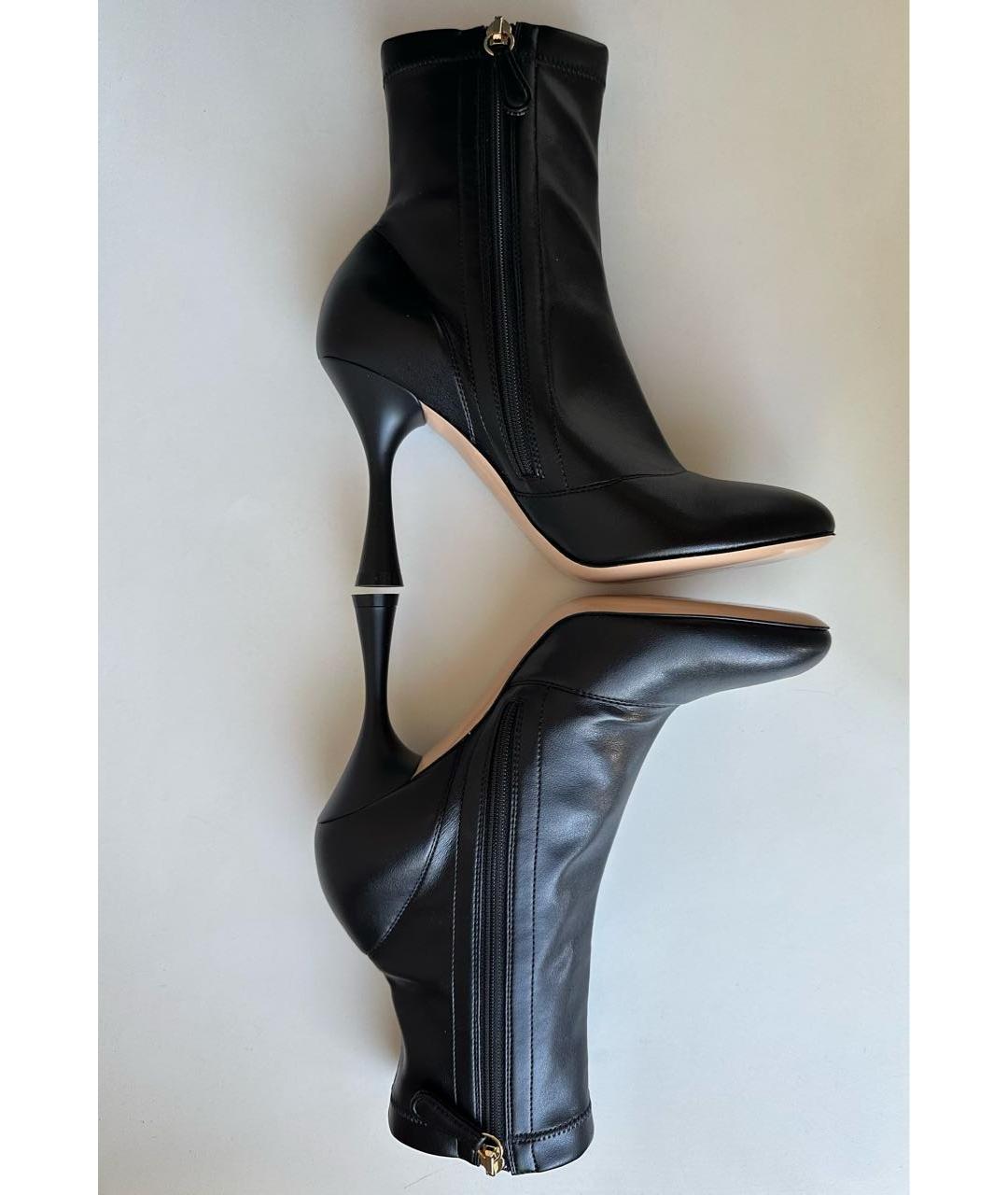 GIANVITO ROSSI Черные кожаные ботильоны, фото 5